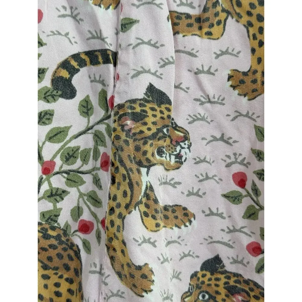 Printfresh Bagheera Pink Leopard Cotton Pajama Sleep Shorts Womens Size XS